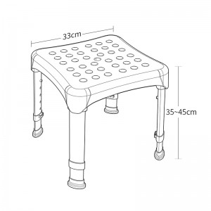 High Quality Lightweight Adjustable Shower Stool for Sale