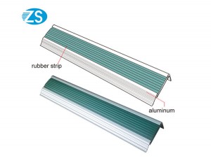 Anti skid Aluminum stair nosing for edge