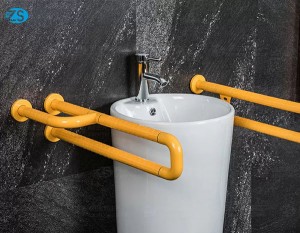 Nylon bathroom grab bar for elderly or disabled