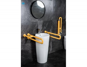 Nylon bathroom grab bar for elderly or disabled