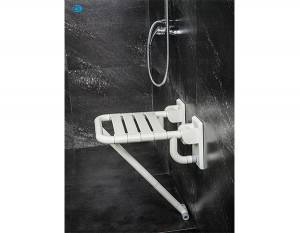 HS-03B (Nylon base) wall mounted fold up shower seat