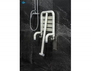 HS-03C (Stainless steel base) wall mounted shower chair