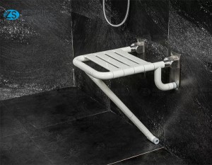 HS-03C (Stainless steel base) wall mounted shower chair