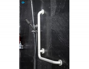 L-shape Nylong Tube Bathroom Grab Bar for Shower