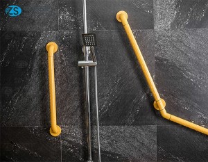 L-shape Nylong Tube Bathroom Grab Bar for Shower