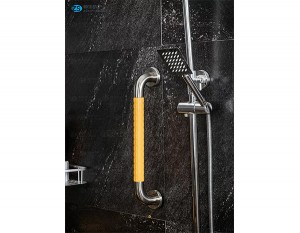 L-shape Nylong Tube Bathroom Grab Bar for Shower