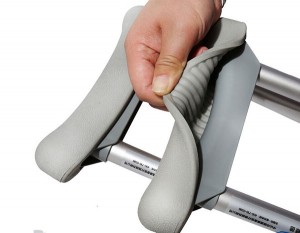 Foldable Walking Crutch with Underarm Pad, Handgrip and Spring