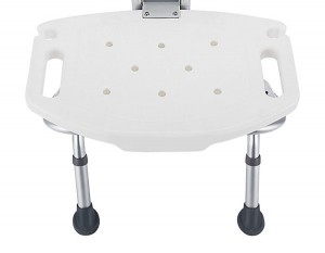 Foldable and comfortable aluminum bath chair for elderly and disabled