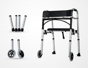 Aluminum folding up walker for disabled