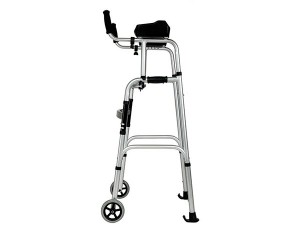 Aluminum Manual Walker with wheel for disabled 8230