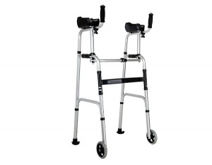 Aluminum Manual Walker with wheel for disabled 8230