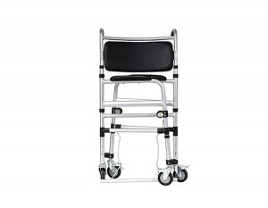 Movable aluminium structure wheelchair commode chair for disabled people