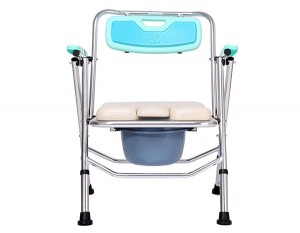 Luxury type flame retardant and waterproof PU seat commode chairs