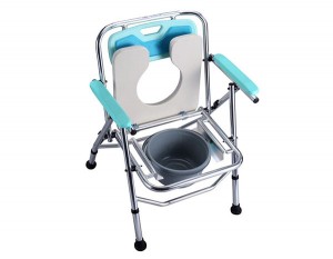 Luxury type flame retardant and waterproof PU seat commode chairs