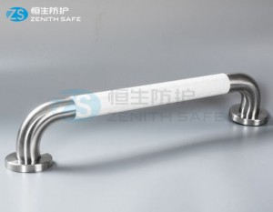 High-Quality Tub Grab Bar Factory –  Luxurious Nylon bathroom grab bar with stainless steel elbow  – ZS