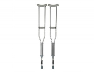 Foldable Walking Crutch with Underarm Pad, Handgrip and Spring