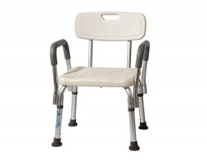 Portable adjustable plastic shower bench bathroom chair for disabled