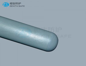 Export Handrail For Bed Elderly Factory –  51mm width PVC cover aluminum retainer wall guard  – ZS