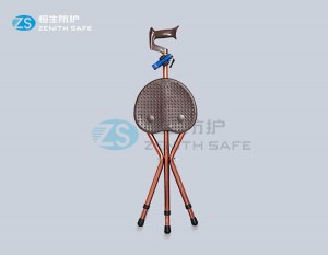 High-Quality Toilet Seat Raisers Manufacturers –  Portable Folding Aluminum Seat Cane with Three Feet  – ZS