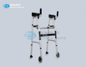 Wholesale Toilet Seat Raiser With Swing Back Arms –  Aluminum Manual Walker with wheel for disabled 8230  – ZS