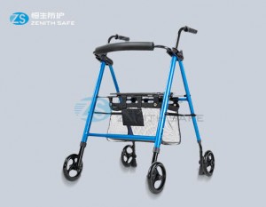 Cheapest Antique Walking Cane Holder Supplier –  High quality manual walker wheel chair with seat–HS-9105  – ZS