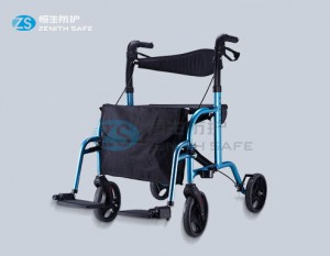 Best-Selling Medical Canes Walking Sticks Supplier –  High quality manual walker wheel chair with seat–HS-9103  – ZS