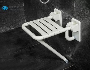 HS-03B (Nylon base) wall mounted fold up shower seat