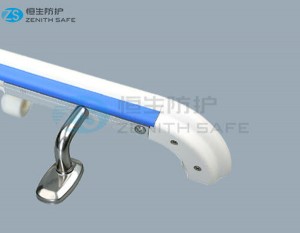 Wholesale Wall Mounted Handrail Manufacturer –  Wall Protective Plastic Handrail/Aluminum balustrade  – ZS