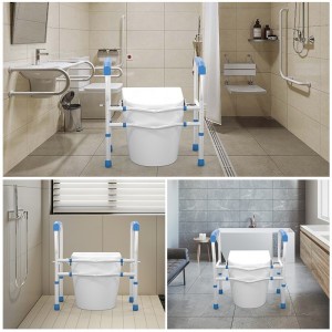 Free Standing Surround Safety Toilet Frame Toilet with Frame