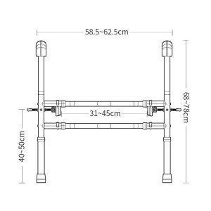 Free Standing Surround Safety Toilet Frame Toilet with Frame