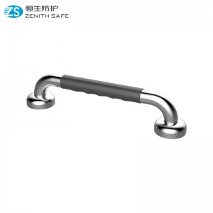 Luxurious Nylon bathroom grab bar with stainless steel elbow