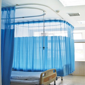 2024 Best Blue Bed Antimicrobial Surgical Cubicle Hospital Curtains