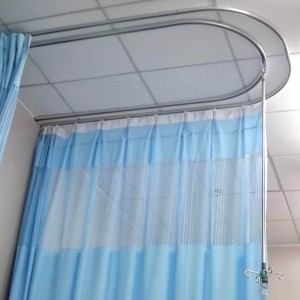 2024 Best Blue Bed Antimicrobial Surgical Cubicle Hospital Curtains