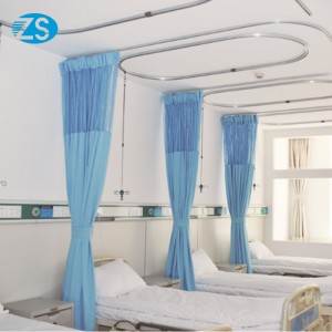 2024 Best Blue Bed Antimicrobial Surgical Cubicle Hospital Curtains