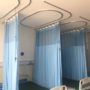 2024 Best Blue Bed Antimicrobial Surgical Cubicle Hospital Curtains