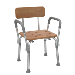 Source Manufacturer Anti Corrosive Waterproof Wood Shower Chair