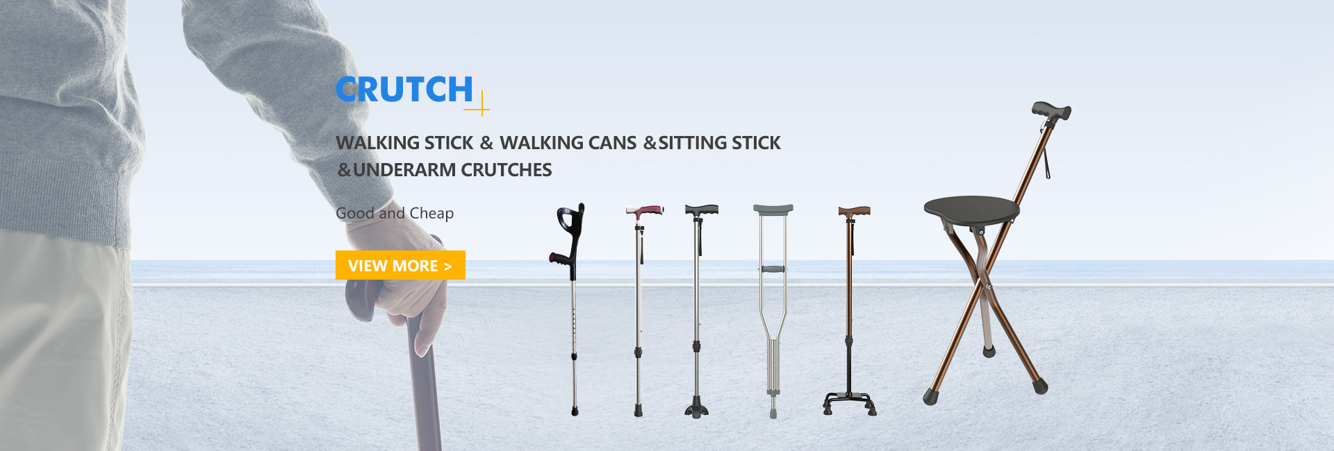 Crutch, walking stick